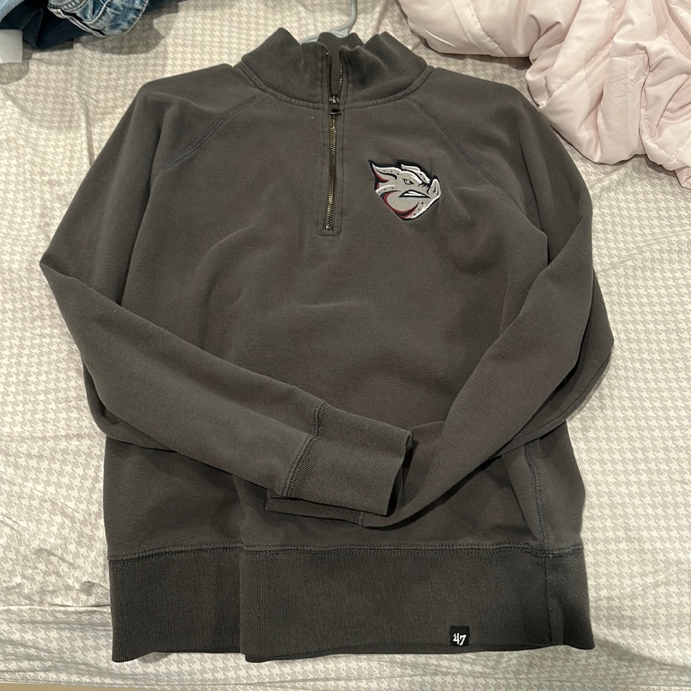 Iron pigs quarter zip
